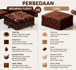 Brownies Fudgy vs Cakey : Kenali 3 Perbedaan Utamanya!